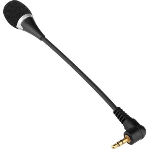 Flexible Mini 3.5mm Jack Plug Wired Audio Microphone Mikrofon Microfone Mic for Computer Laptop Notebook Tablet PC Skype