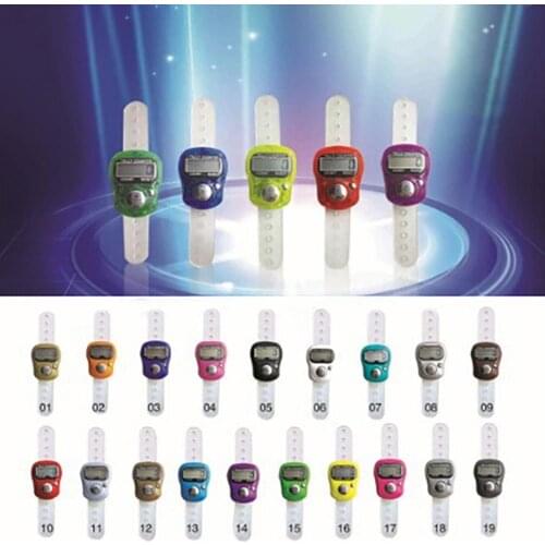 Mini Durable Finger Ring Golf Digital Stitch Marker LCD Display Tally Counter