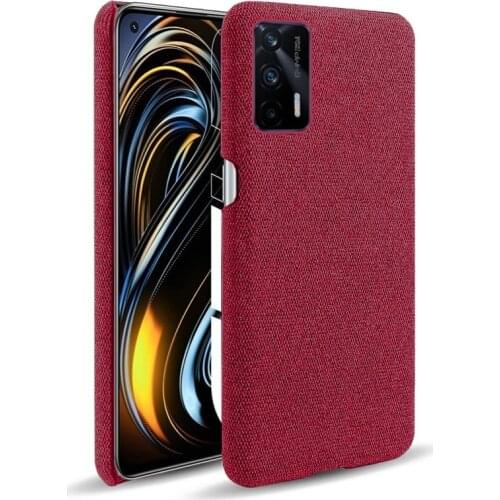 Solid Color Cloth Leather Case For Realme GT Cases Realme GT NEO Hard PC Back Cover