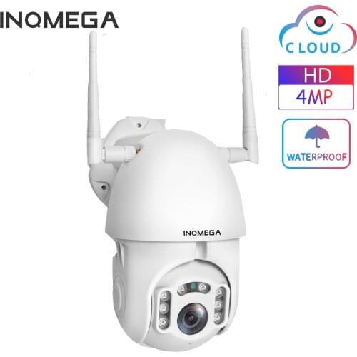 INQMEGA 4MP Cloud IP Camera PTZ Speed Dome Cam WiFi Wireless Outdoor security Auto Tracking Camera Waterproof Surveillance