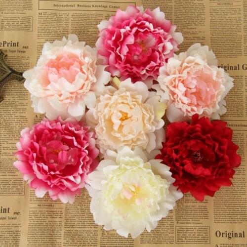 Hot Sale 15CM Dia Upscale Artificial Peony Flowers Heads Wedding Decoration DIY Supplies Accessories Multi Color Available