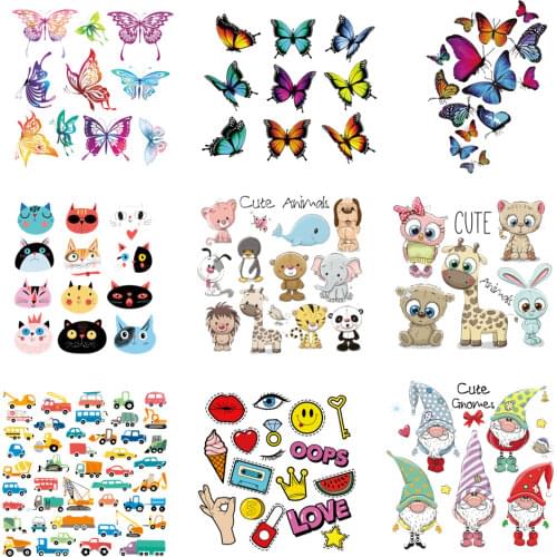 Fashion Patches Heat Transfers Patch For Clothing Iron On Transfer Stickers DIY T-shirts Coat Fabric Thermal Applique