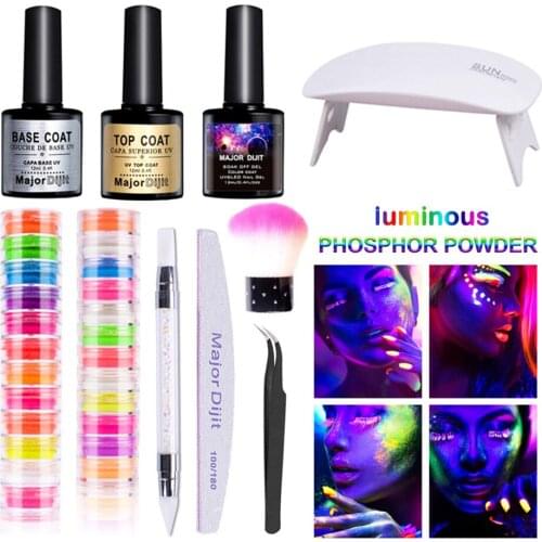 New Nail Set For Manicure Kit 12 Color Gel Varnish Set Nail Machine Kit Nail File Tool Nail Extension Set