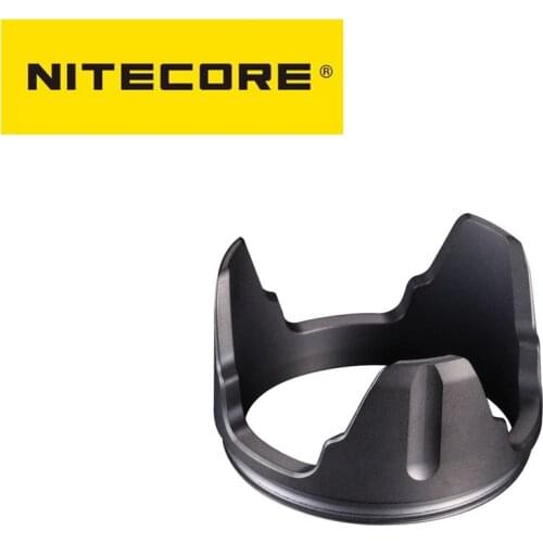 NITECORE 40mm Crenulated Bezel PVD Stainless Steel For FLASHLIGHT EC4S P25 SRT7 MH25GT EA41 CR6 CU6 CB6 CI6 EC4SW EF1