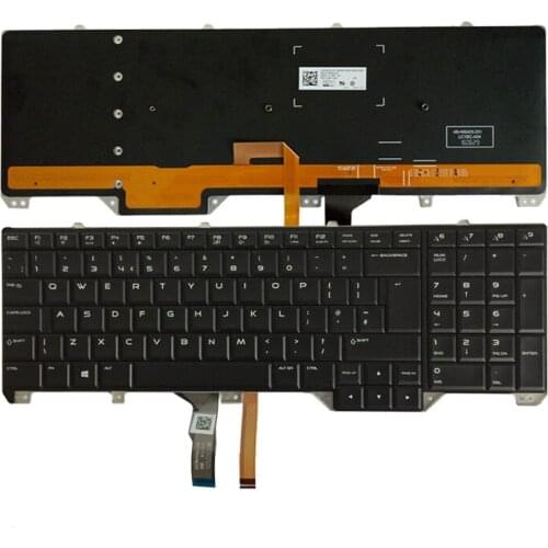 NEW UK keyboard for DELL Alienware 17 R2 & 17 R3 laptop Keyboard with Backlit 0KWJGT