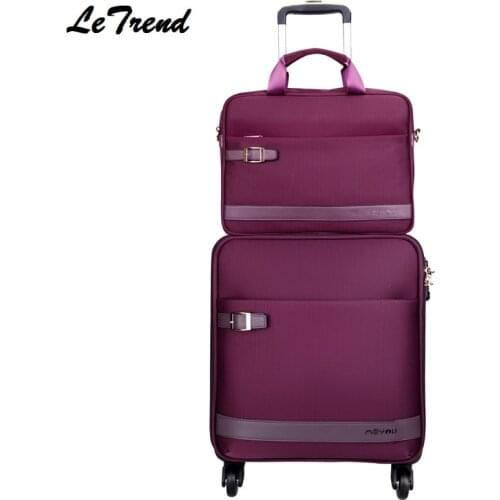 New 16/18/20/22/24 Inch Oxford Rolling Luggage Spinner Trolley Black Men Suitcases Wheels Travel Bag Business Password Box