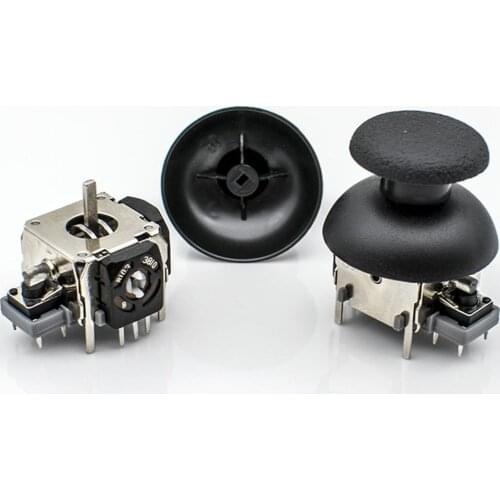 New 2Pcs/Pack Gamepad Replacement 3D Analog Joystick Module Repair Parts Accessories for PS3 Xbox One Wireless Gaming Controller