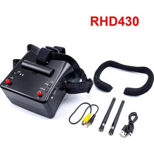 New Arrival RHD430 5.8G 800*480 4.3inch 40CH Diversity DVR FPV Goggles VR for RC Racing Drone DIY Accessories Spare Parts