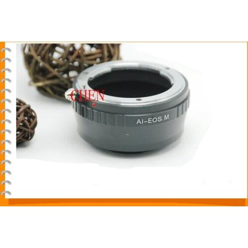 Lens Mount Adapter Ring AI-E0SM for Nikon F mount Lens and for EOSM EF-M mirrorless camera