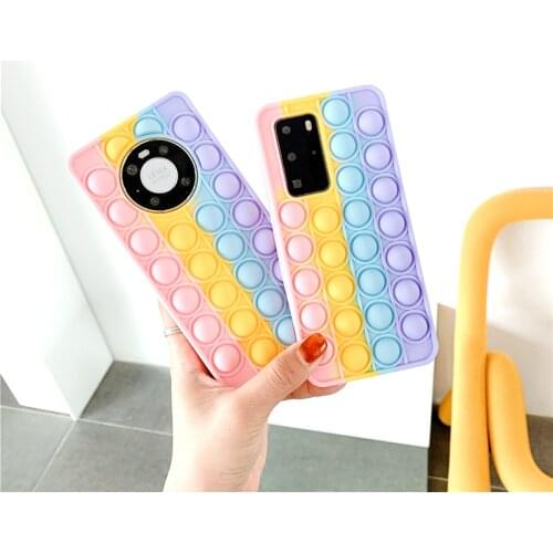 Suitable for Huawei P40 P30 Mate 40 Mate 30 Nova8 7 mobile phone shell toy bubble shell Nova8 7 6 Pro silicone protective cover