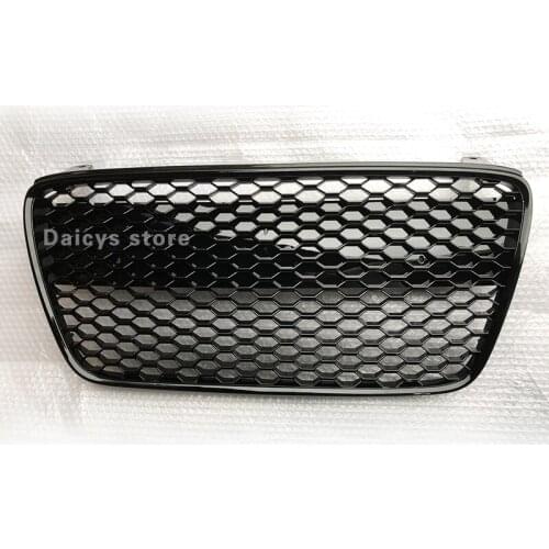 RSR8 Style ABS Car Front Bumper Grill Mesh honeycomb Center Grille for Audi R8 2007 2008 2009 2010 2011 2012 2013 car-styling