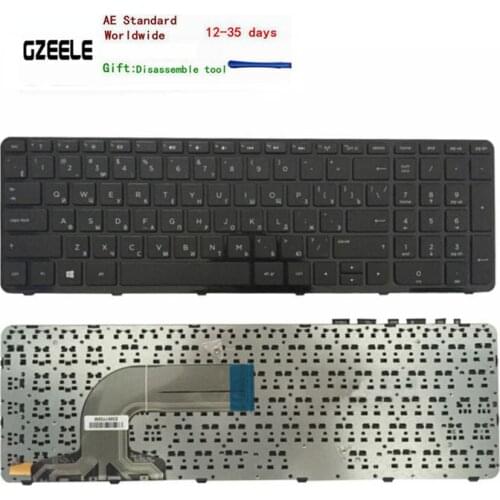 Russian Keyboard for HP Pavilion AER65700010 AER65700310 SG-59800-XAA TPN-Q130 TPN-Q132 15N017AX 15E029TX RU FRAME BLACK