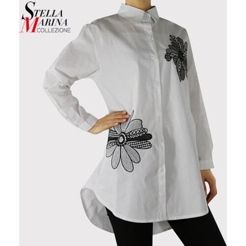 Блузки с вышивкой Stella Marina Collezione China At AliExpress