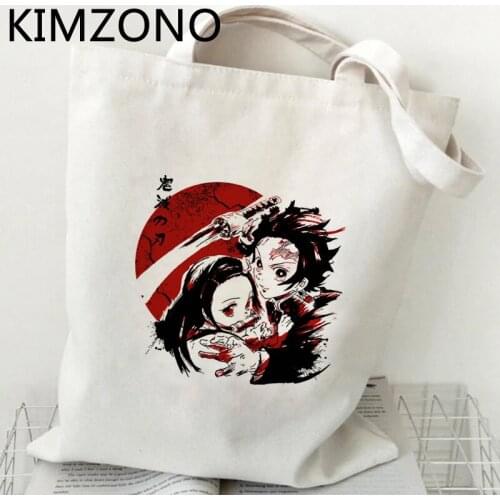 Demon Slayer Kimetsu No Yaibanezuko shopping bag shopping cotton eco jute bag bag bolsa compra sac cabas sac tissu