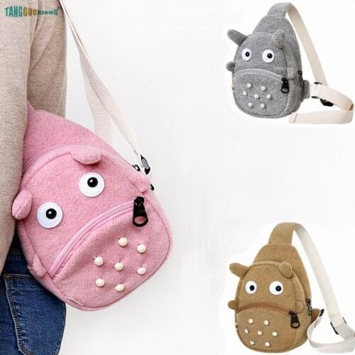 Totoro Packet Shoulder Bags Waist pack Coin Purse Cartoon Anime Toys Bag package Kids lady Girl Gift