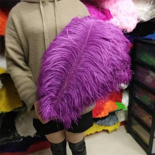 Hot Sales 100pcs Gorgeous Deep Purple 22-24inches/55-60cm DIY jewelry Christmas Halloween Decoration Natural ostrich feathers