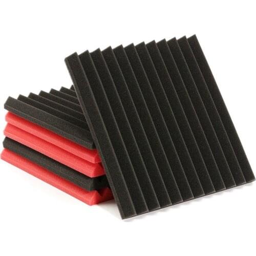 WSFS Hot 6pcs Soundproofing Foam Sound Absorbing Noise Sponge Foaming For KTV