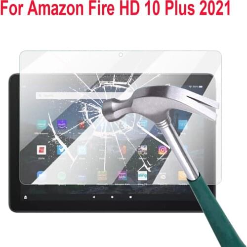 9H Tempered Glass Screen Protector For Amazon Fire HD 10 Plus 2021 Protective Film for Kindle Fire HD 10 Plus 10.1 inch