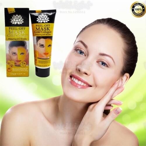 Gold Mask Collagen whitening skin Facial mask Peel off Skin Whitening Anti wrinkle Anti Aging high-quality face pack 120g