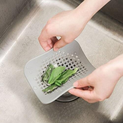 1PCS Kitchen Sink Drain Anti-Clogging Creative Hair Catchers Cover Strainer Silicone Filter Kitchen Bathroom Bathtub Plug Tool