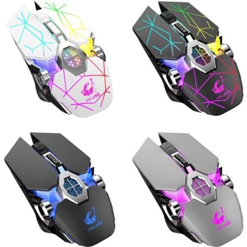 1 PC X13 Wireless Charging Game Mouse Mute Luminous Mechanical Mouse Mice for Gaming Lovers Accessories