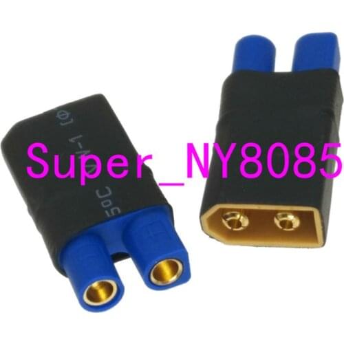 1pce EC3 Female Jack to XT60 XT-60 Male Plug No Wire adapter for Parkzone E-flite Turnigy