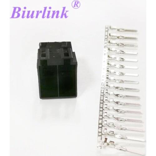2 X Sets Car Radio Female ISO Connector 16 Pin ISO Housing Repair Kit for Peugeot Citroen VW