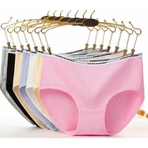 4PCS/Lot Children Cotton Underwear Young Girls Briefs Solid Low Waist Short Briefs Comfortable Ladies Panties TWY-8186-1-4p