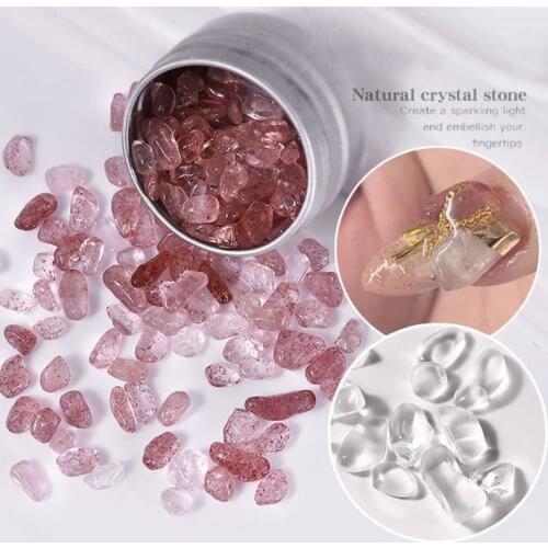 9 Colors Nails Accesorios Crystals Glass Irregular Stone DIY Design Nails Decoration Nail Supplies For Professionals Tools