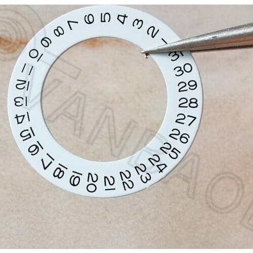 Watch movement calendar plate accessories substitute labor log type 2824 movement 3-point calendar plate paste calendar