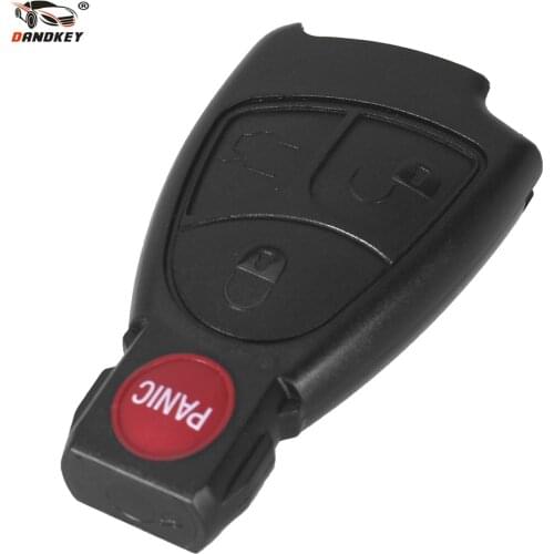 DANDKEY 3+1 Panic Buttons 4 Buttons Smart Key Case For Mercedes Benz A B C E S GML CL CLS CLA CLK W203 W204 W211