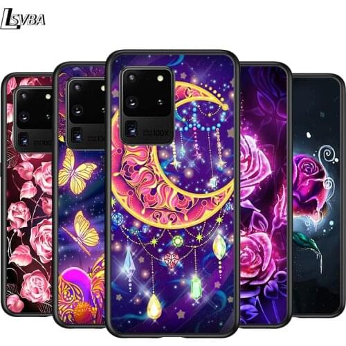 Moon Flower Butterfly for Samsung Note 20 S20 FE Lite Ultra Plus A91 A71 A51 A41 A31 A21 A21S A11 A12 A42 A01 Phone Case