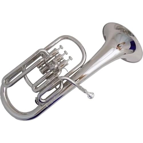 Eb Alto horn Nickel Plated with case mouthpiece 3 piston alto horn Musical instruments yellow brass altohorn