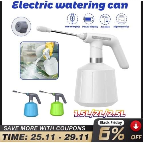 2.5L/2L/1.5L Electric Watering Can Disinfection and Cleaning Household Watering Can Small Spray Bottle Automatic Water Sprayi