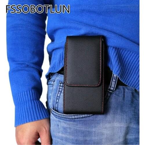 FSSOBOTLUN,5.5"For Highscreen Easy XL Pro Phone Holsters Cover PU Leather Case Clip Belt Pouch For Highscreen Easy XL