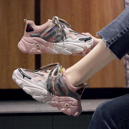 Womens sports shoes net red spring summer female shoes sneakers women thick sole platform shoes Outdoor Sport Shoes