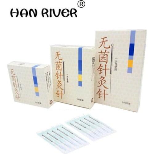 Body massager disposable sterile acupuncture needle 100 a box of the silver needle insertion Yunlong sterile needle independent