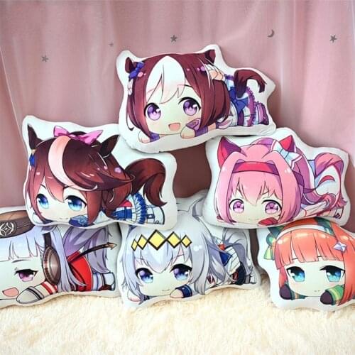 Umamusume Pretty Derby Cosplay Pillow Plush Toy Soft Stuffed Animal Doll Pillars Pillow