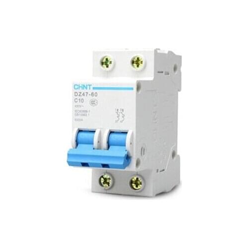 CHINT MCB NB1-63 C4A 2P low voltage mini miniature circuit breaker Modular DIN Rail motor protection