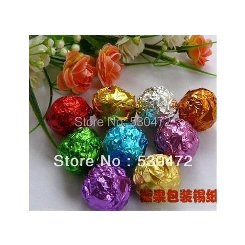 Wholesale/retail,free shipping,100pcs/set aluminum foil paper chocolate packaging aluminum foil paper 10 *10cm