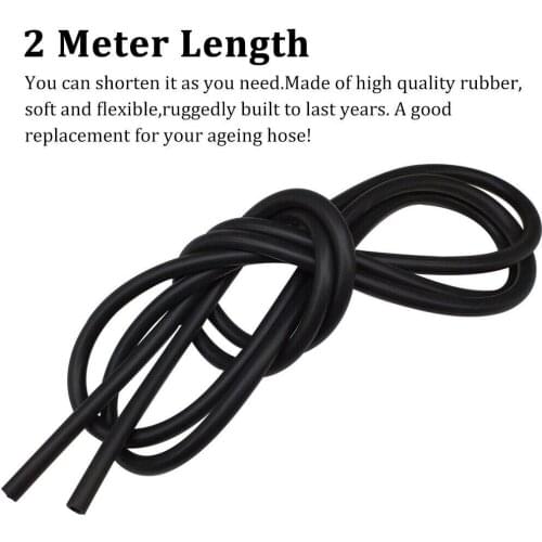 5pcs / set 2M Auto Wiper Blade Windshield Washer Hose Pipe Rubber Nozzles Fluid Hose Water Pipe Connectors Car Accessories