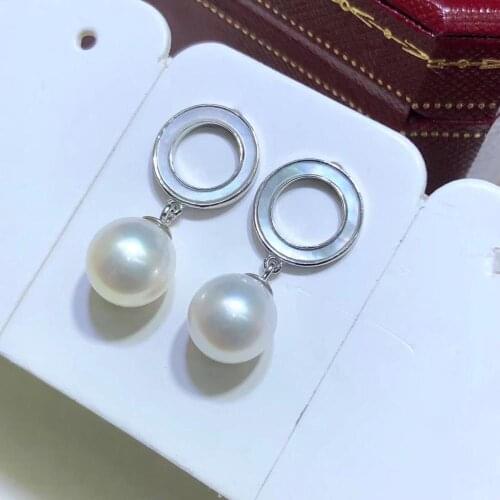 925 Sterling Silver Earrings Mountings Jewelry Parts Fittings Womens Accessories for Pearls Beads Stones Agate Jade
