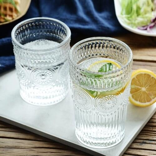 Transparent Glass Cup Large Ice Beer Glass Cup Cocktail Whisky Drinking Glasses Juice Tea Glass Mug Fancy Glassware Drinkware