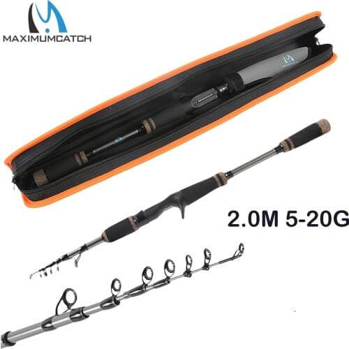 Maximumcatch Casting Fishing Rod 2.0m Lure Weight 5-20g Telescopic Baitcasting Fishing Rod For Lure Fishing