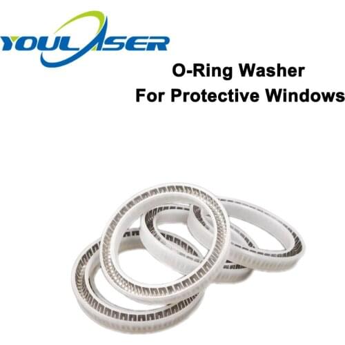 O-Ring Washer Protective Windows Customizable Size for Fiber Laser Head 1064nm