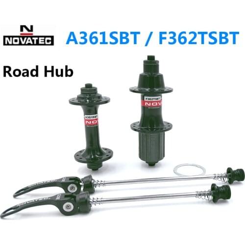 Novatec Bicycle Hub A361/F362 Road Hub Front 20H/Rear 24H Quick Release Bike Hub Disc 2 Bearing Support for 8-9-10-11-12 speeds