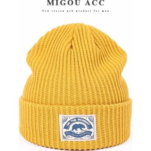 Winter Beanies Hats For Men Knitted Hat Hip-Hop Bonnet Women Beanie Cap Men Warm Caps