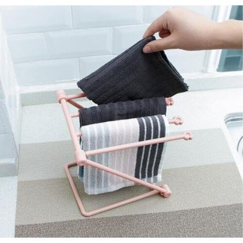 1PC Home Storage Racks Bathroom Foldable Towels Storage Racks Kitchen Drain Cup Racks Creative Home Accessories OK 0650