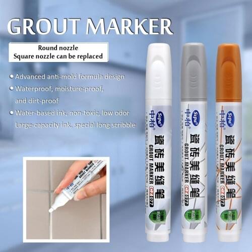1pcs Magic Tile Repair Pen Home Waterproof Tile Gap Repair Color Grout Pen Mouldproof Filling Agents Wall Porcelain Bathroom