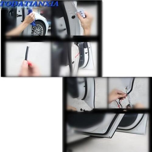 10M/lot Car Stickers Trim Door Edge Scratch Protector Covers Strip For mercedes opel astra h bmw e39 ford focus mini cooper